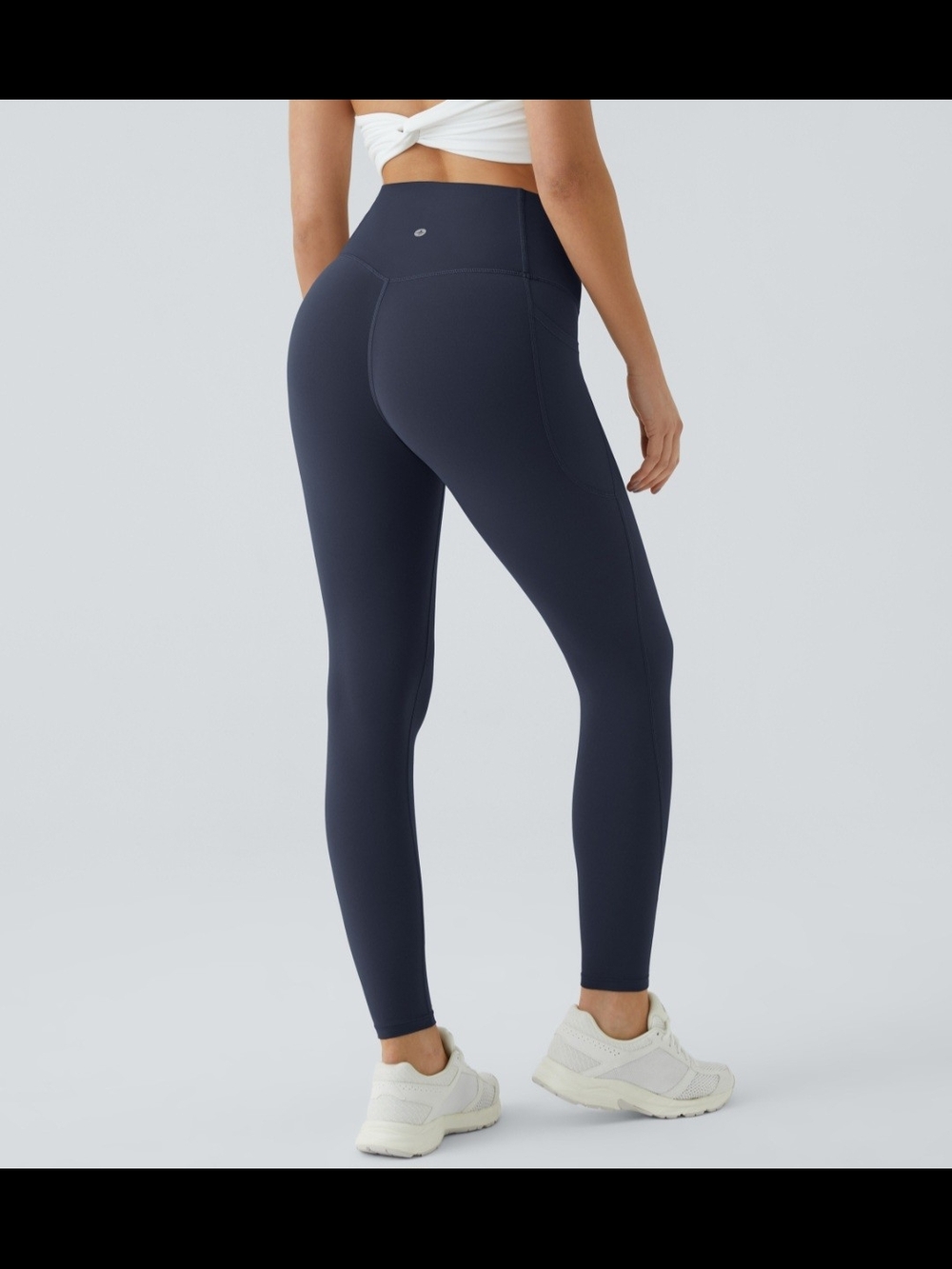 Halara Blue Athletic Leggings - L  High Waisted - Tummy Control